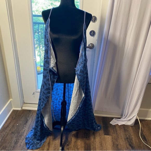 Hem & Thread Cottagecore Cami Strap True Summer Wrap Dress Large Maxi Dress - Picture 13 of 15